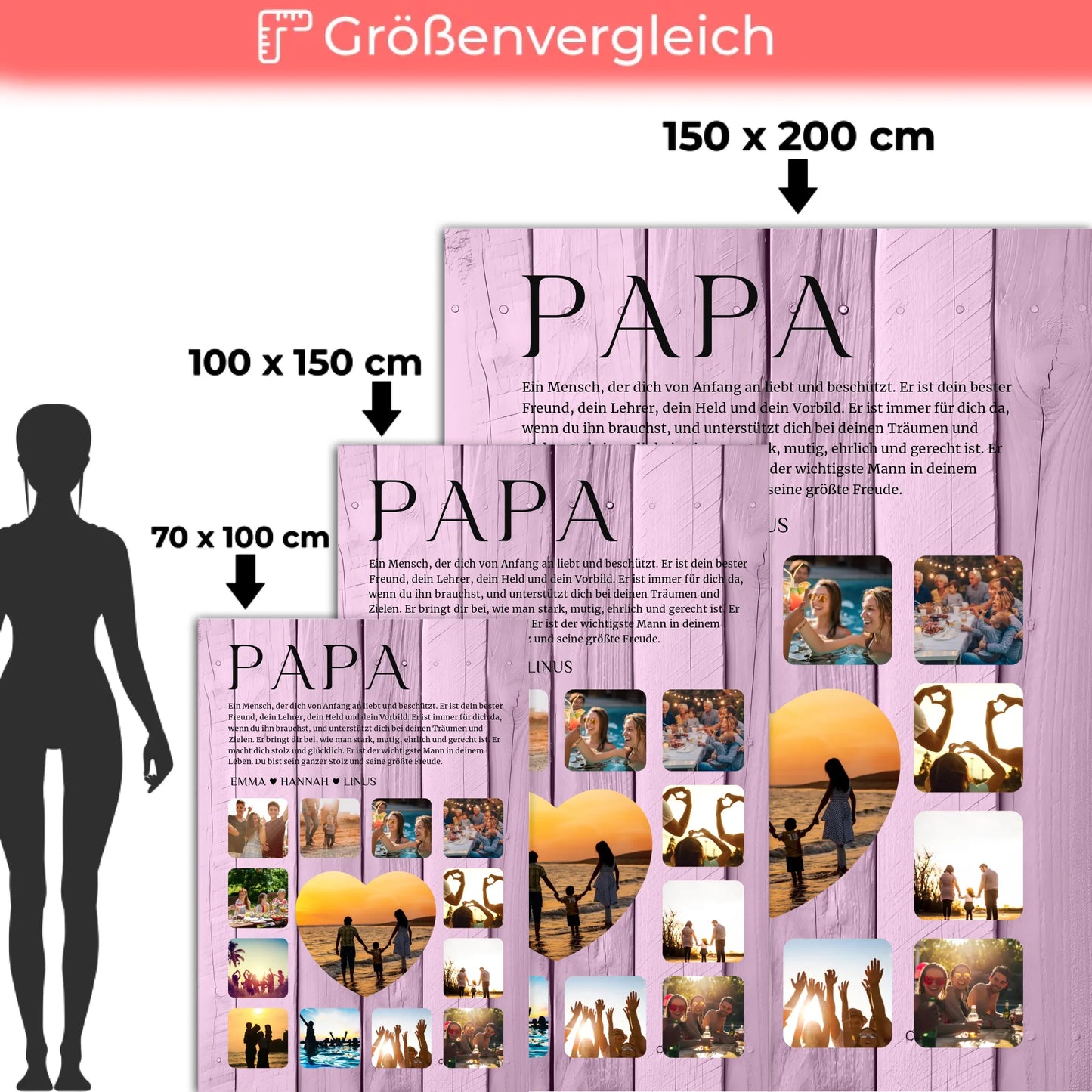 Kuscheldecke Personalisiert Fotocollage Definition Papa