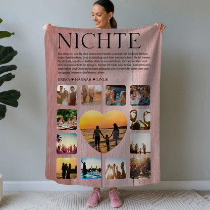Personalisiert Decke Mit Foto Fotocollage Definition Nichte