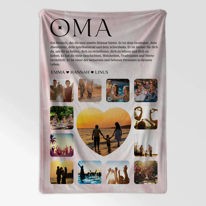 Kuscheldecke Personalisiert Fotocollage Definition Oma
