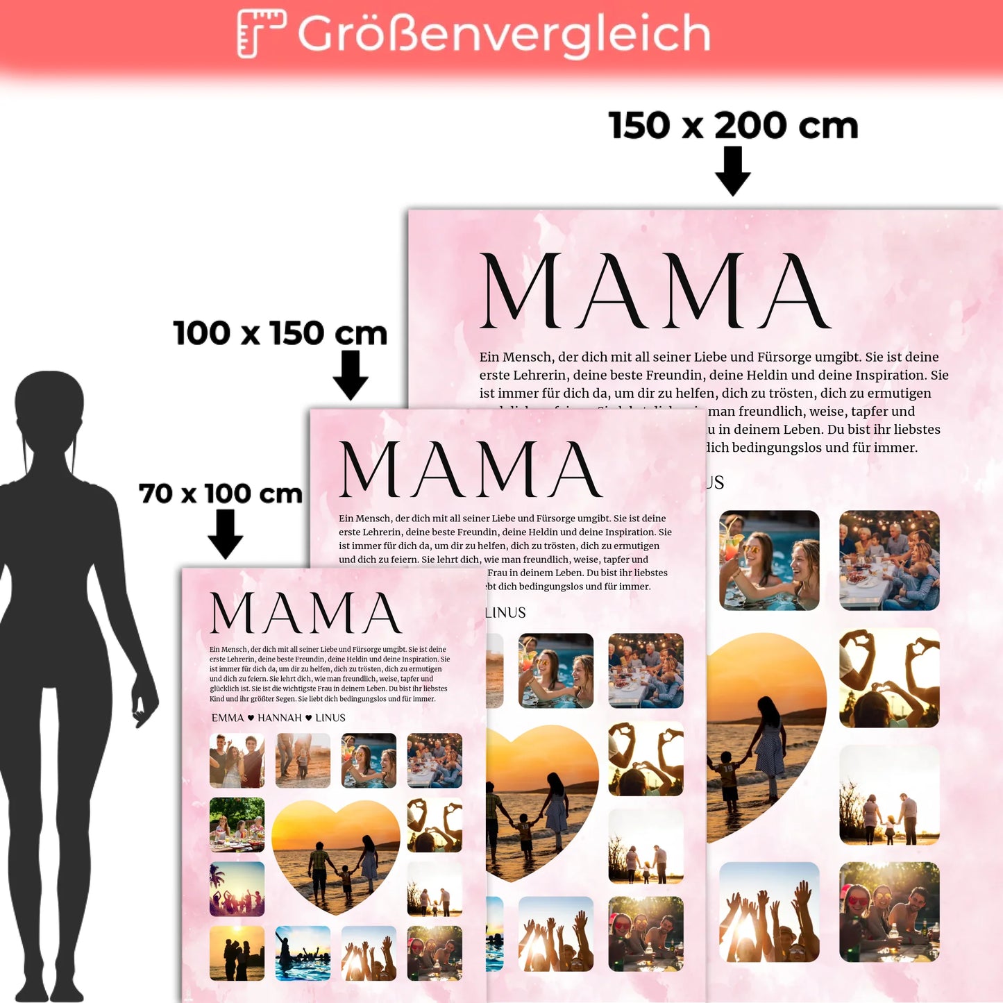 Mama Fotocollage Definition Foto Auf Decke Personalisiert
