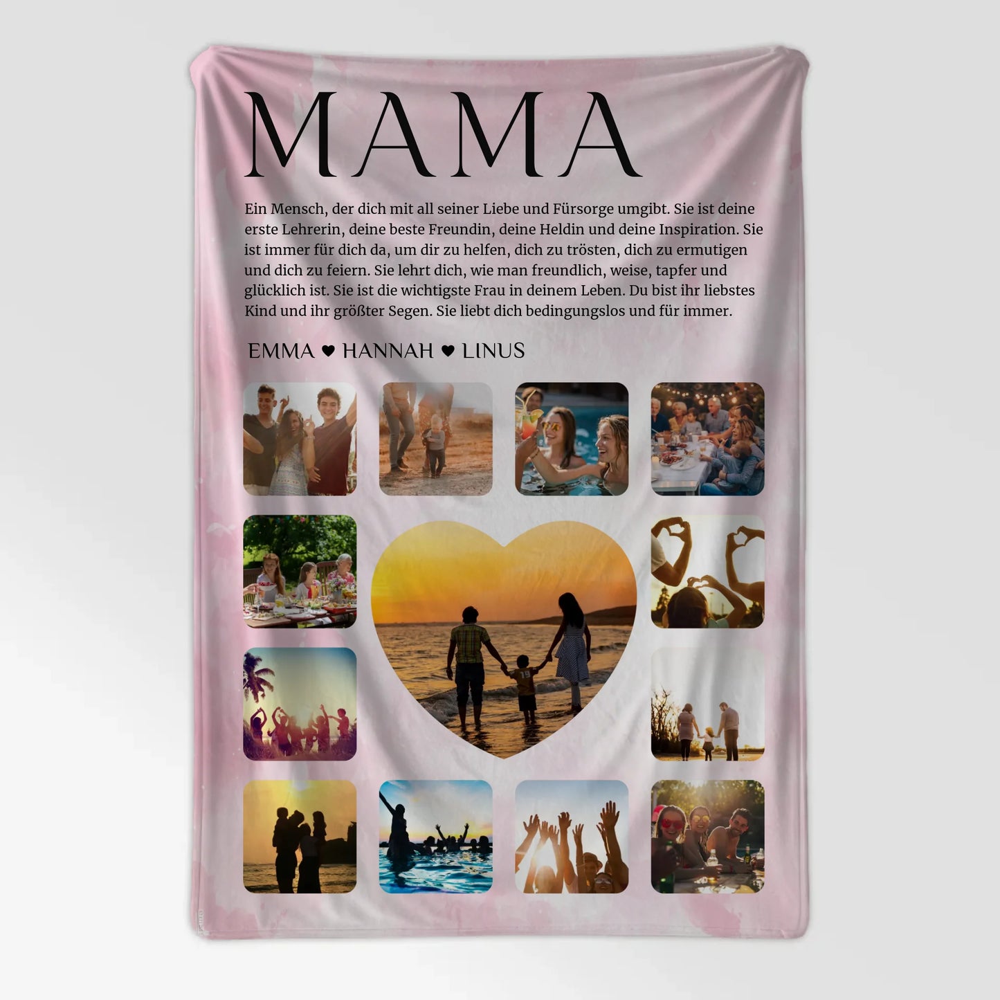 Mama Fotocollage Definition Foto Auf Decke Personalisiert