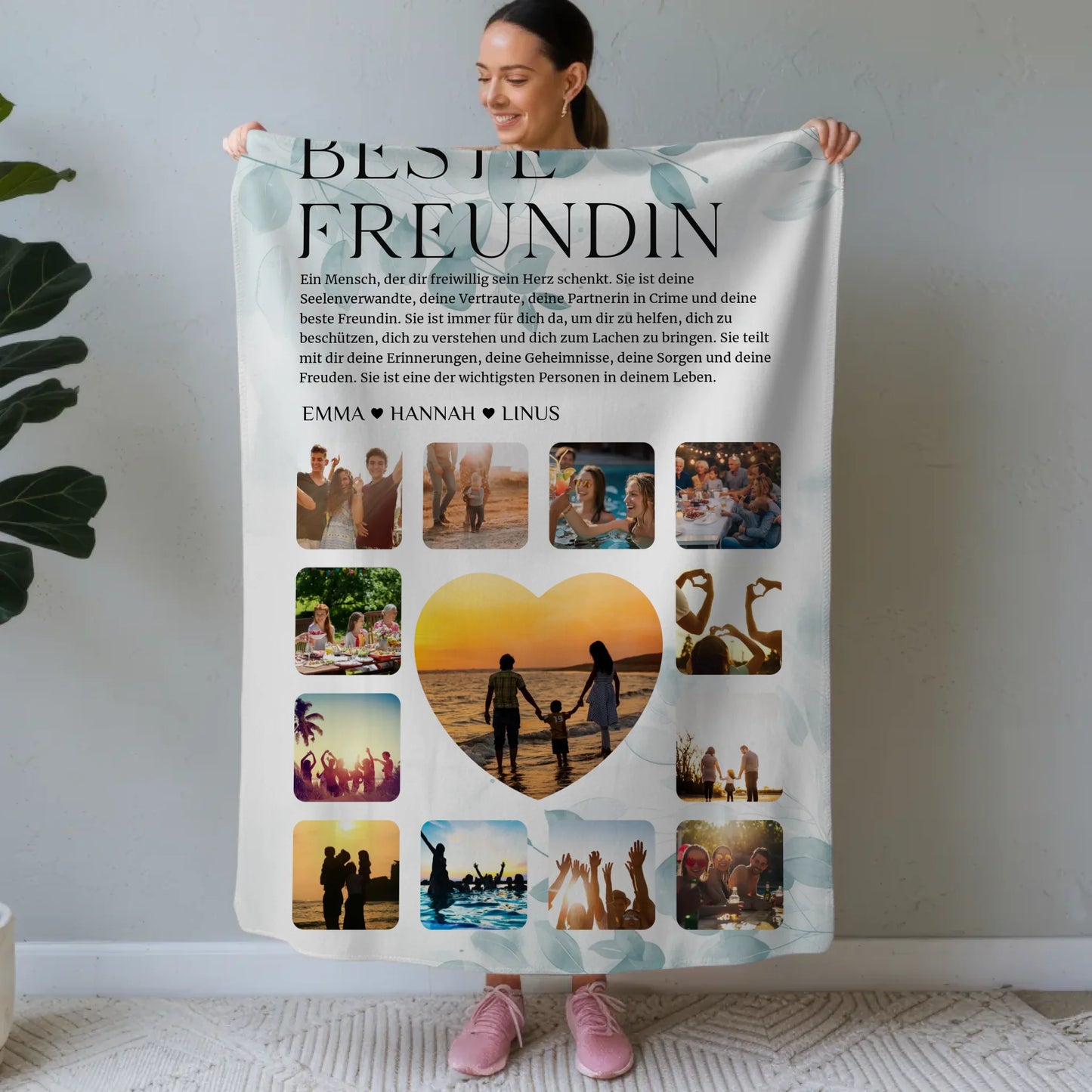 Geschenk Fotodecke Fotocollage Definition Beste Freundin