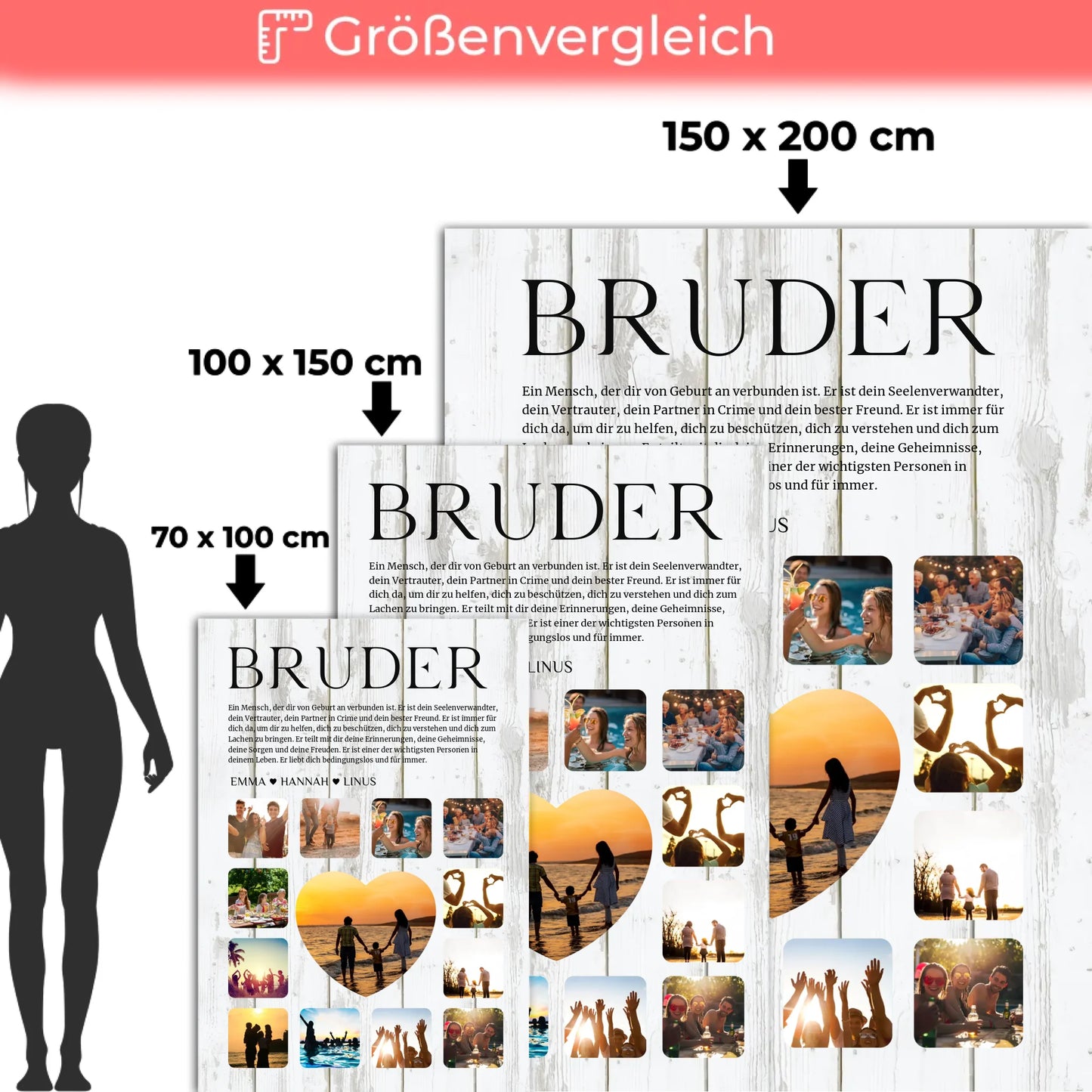 Bruder Fotocollage Definition Foto Auf Kuscheldecke