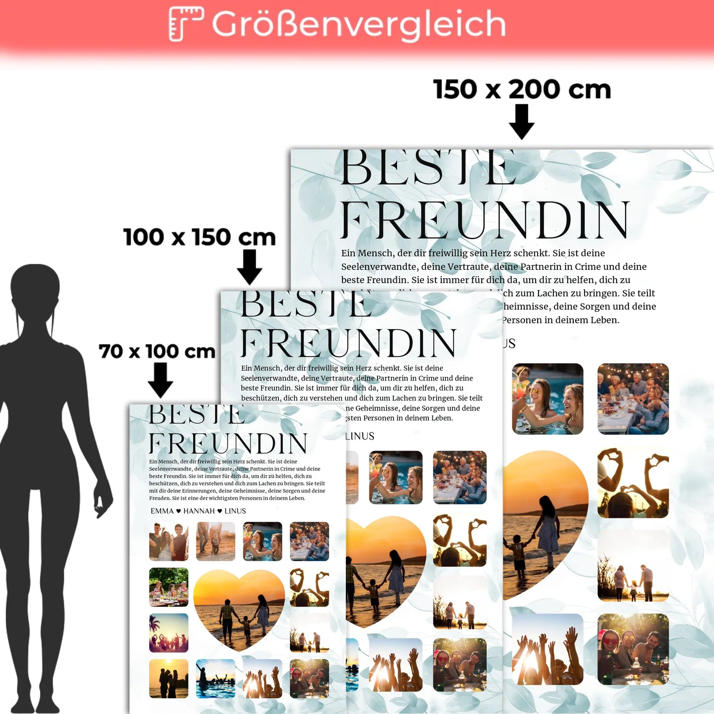Geschenk Fotodecke Fotocollage Definition Beste Freundin