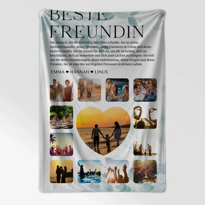 Geschenk Fotodecke Fotocollage Definition Beste Freundin