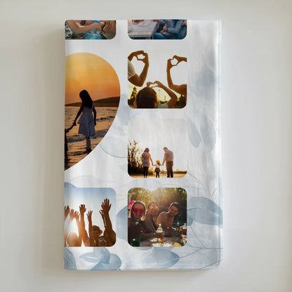 Kuscheldecke Foto Paare Fotocollage mit Wunschname