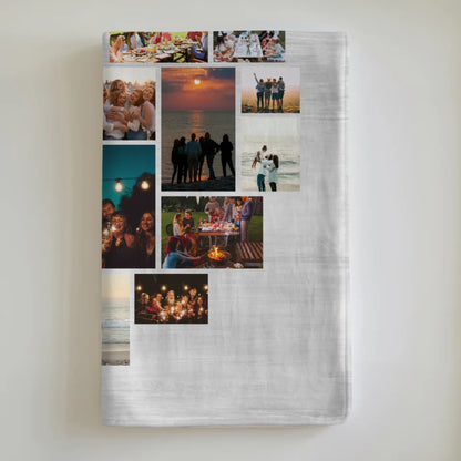 Personalisierte Decke Fotocollage mit Wunschname Tochter