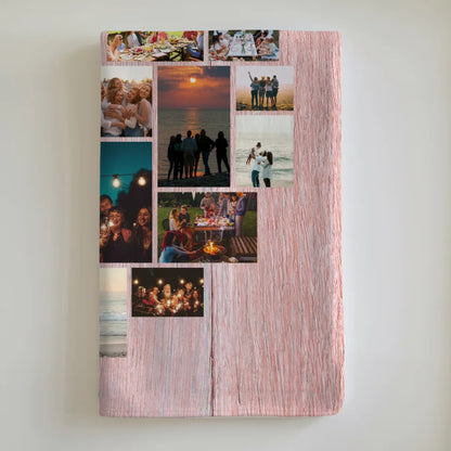 Personalisierte Decke Fuer Tochter Fotocollage Herzfoto