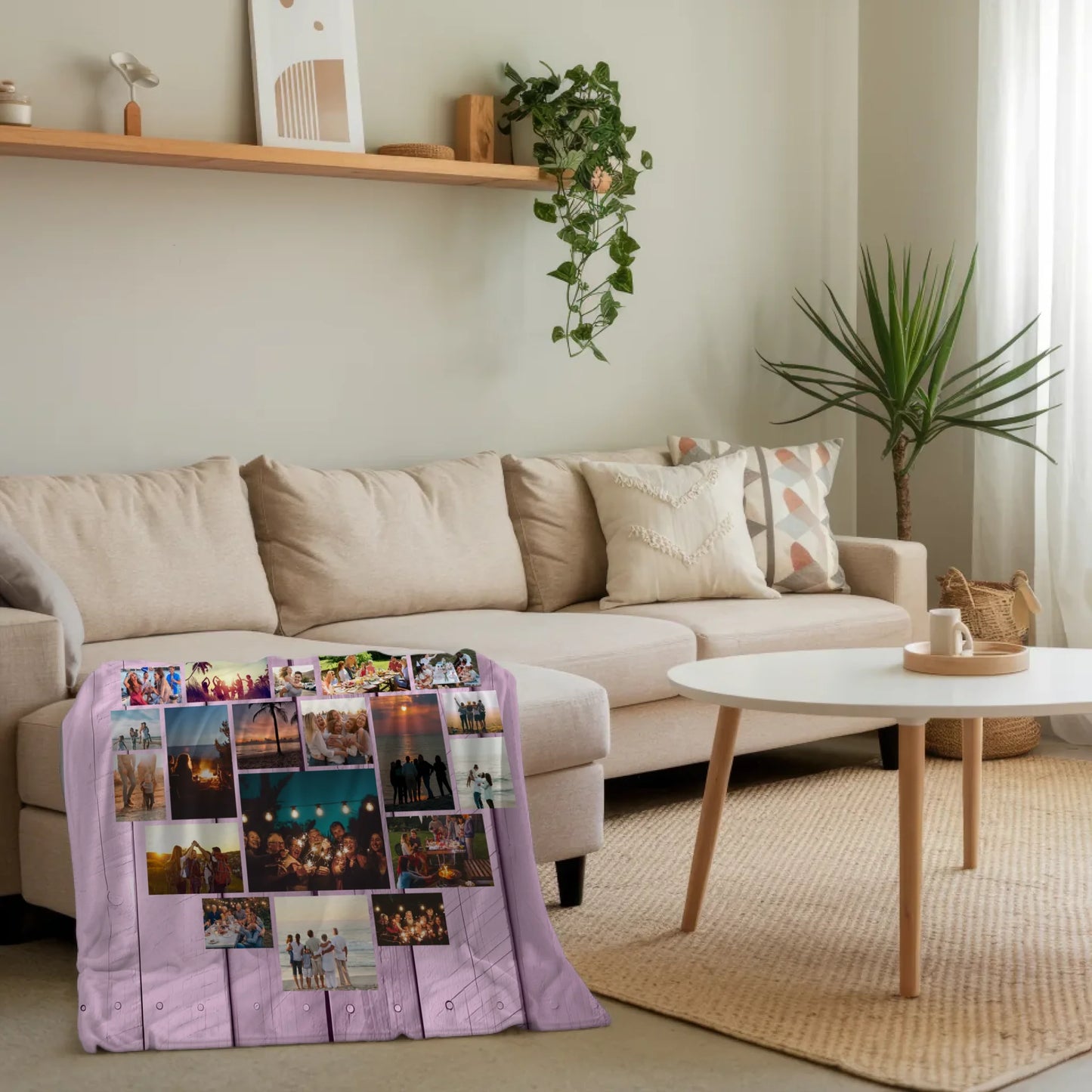 Beste Freundin Personalisierte Decke Herzfoto Fotocollage