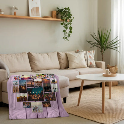 Beste Freundin Personalisierte Decke Herzfoto Fotocollage
