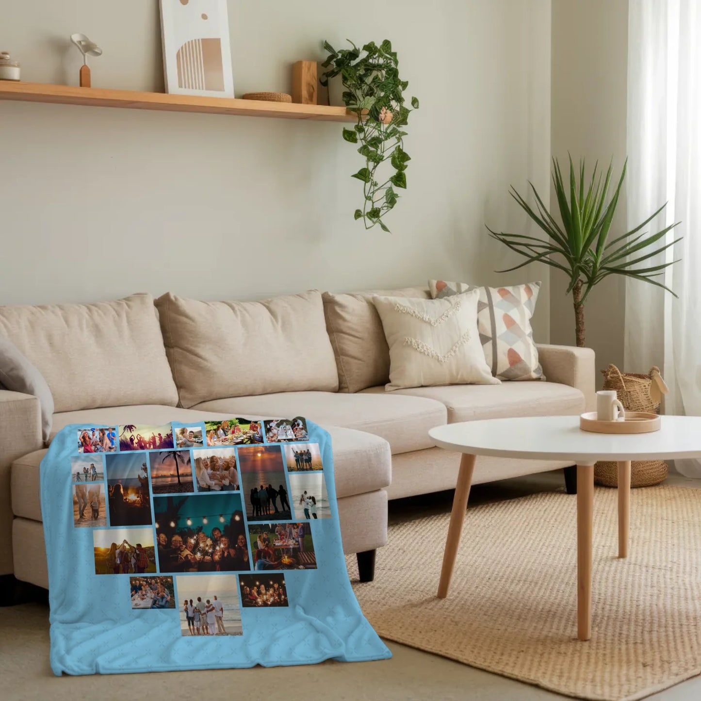 Personalisierte Kuscheldecke Stiefpapa Fotocollage Zum Kuscheln gern