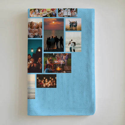 Personalisierte Kuscheldecke Stiefpapa Fotocollage Zum Kuscheln gern