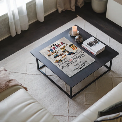 Magnet Wandbild mit Unterschriften Mama 30 Geburtstag Fotos