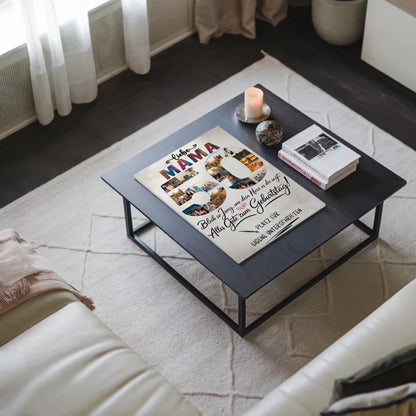Fotoboard Magnet Poster mit Unterschriften Mama 50 Geburtstag