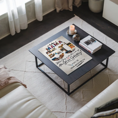 Fotoboard Magnet Poster mit Unterschriften Mama 50 Geburtstag