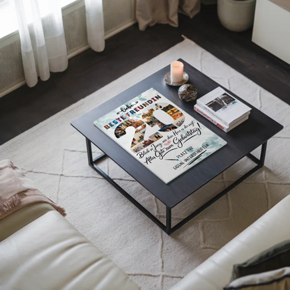 Magnet Poster mit Wunschtext Beste Freundin 20 Geburtstag