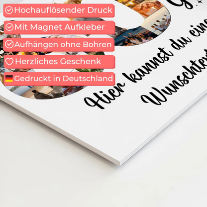 Magnet Poster mit Wunschtext zum 60 Geburtstag Wunsch