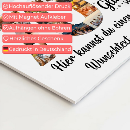 Magnet Wandbild mit Unterschriften zum 70 Geburtstag Wunsch