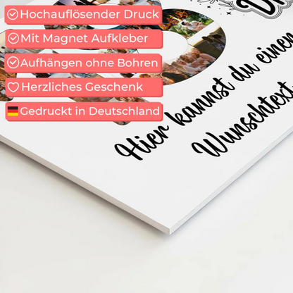 Fotoboard Poster magnetisch mit Wunschtext 18 Geburtstag mit Magnet