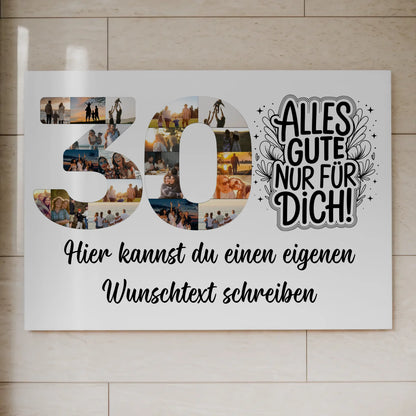 Magnet Poster mit Wunschtext 30 Geburtstag Alles Gute