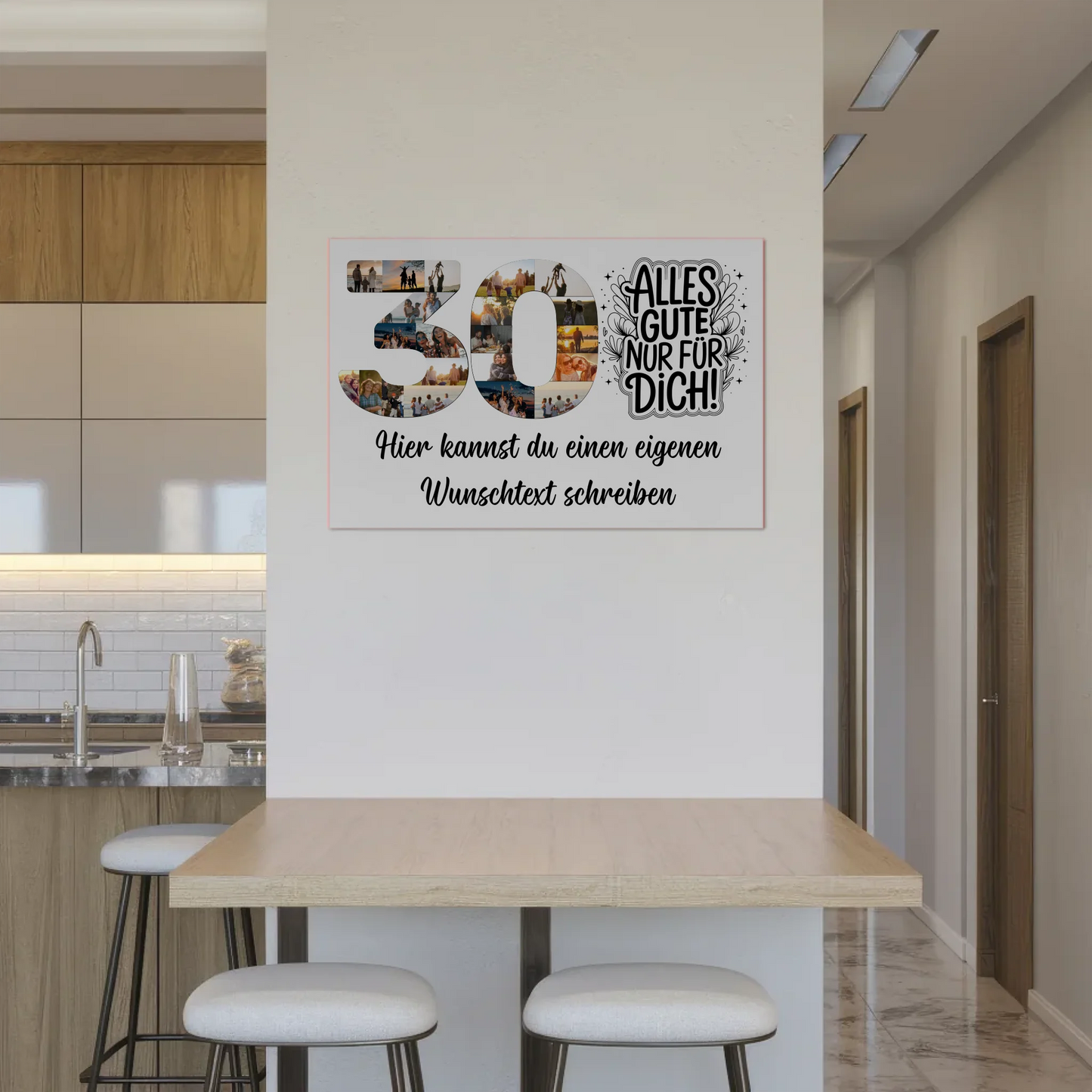 Magnet Poster mit Wunschtext 30 Geburtstag Alles Gute