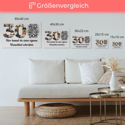 Magnet Poster mit Wunschtext 30 Geburtstag Alles Gute