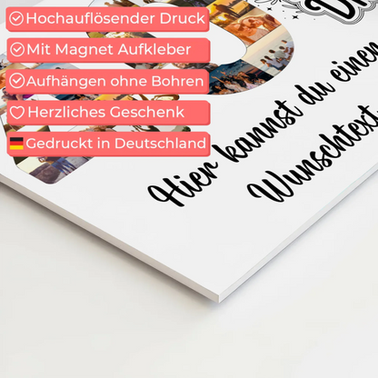 Magnet Wandbild mit Unterschriften 40 Geburtstag Geschenk