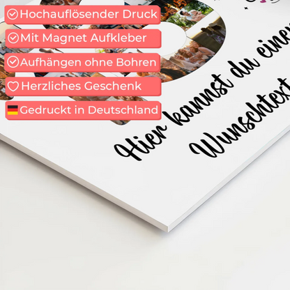 Magnet Wandbild mit Unterschriften 18 Geburtstag Träume