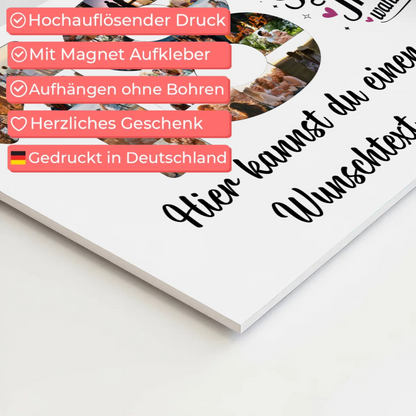 Magnet Wandbild mit Unterschriften 18 Geburtstag Träume