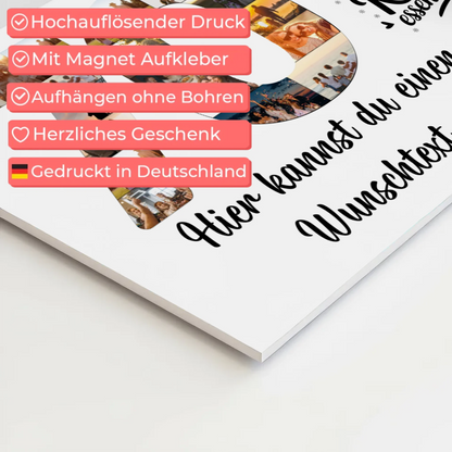 Magnet Wandbild mit Unterschriften 70 Geburtstag Kuchen