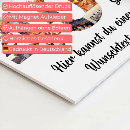 Magnet Wandbild mit Unterschriften 40 Geburtstag Weisheit