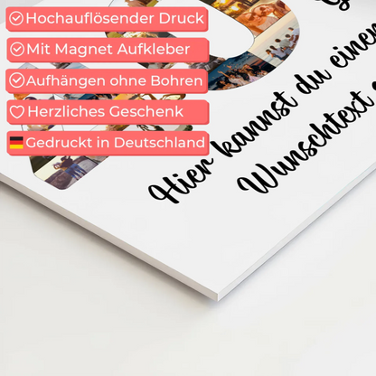 Magnet Wandbild mit Unterschriften 40 Geburtstag Weisheit