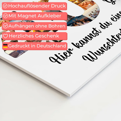 Magnet Wandbild mit Unterschriften 40 Geburtstag Weisheit