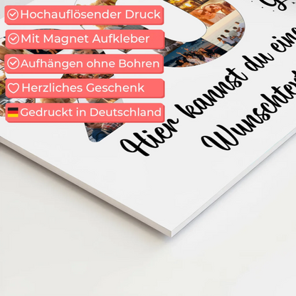 Magnet Poster mit Wunschtext 90 Geburtstag Bleib so Jung