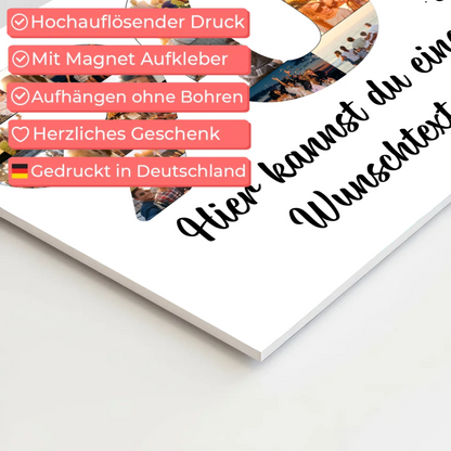Magnet Poster mit Wunschtext 90 Geburtstag Bleib so Jung