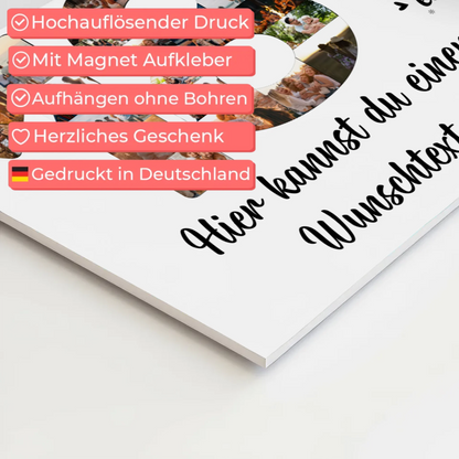 Magnet Wandbild mit Unterschriften 18 Geburtstag Kuchen