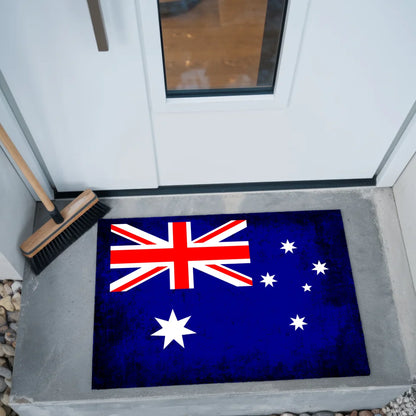 Personalisierte Fußmatte Australien mit Länderflagge und Wunschtext
