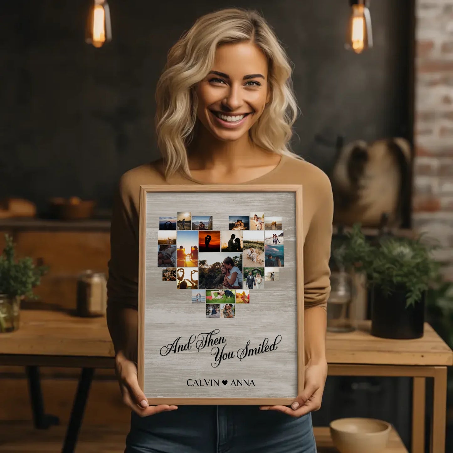 Liebesposter Fotocollage All Of Me Loves All Of You gestalten