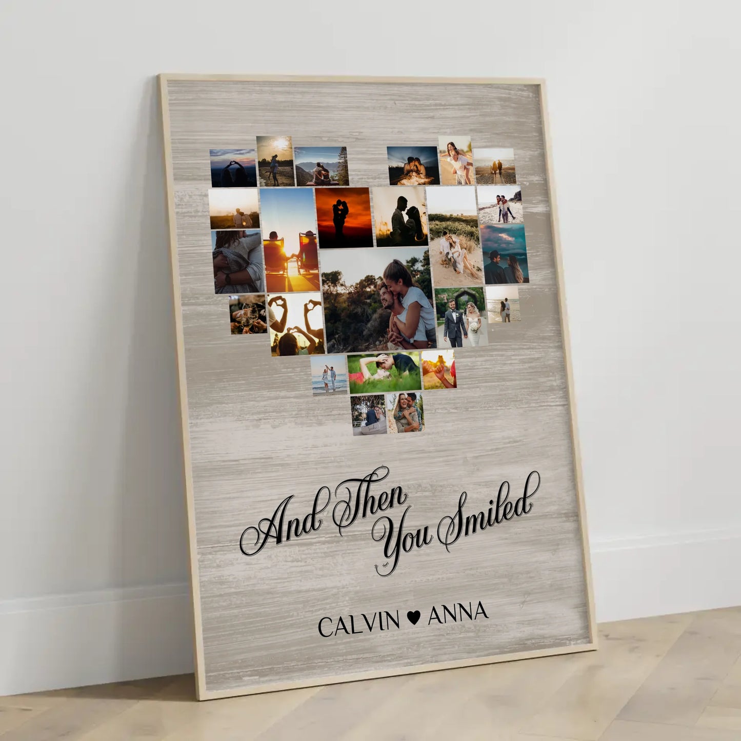 Liebesposter Fotocollage All Of Me Loves All Of You gestalten