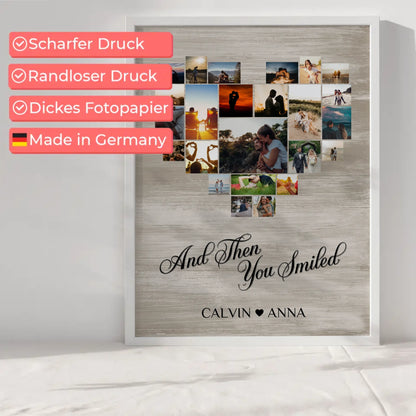 Liebesposter Fotocollage All Of Me Loves All Of You gestalten