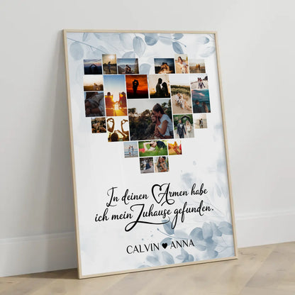 Poster Liebe Fotocollage In Deinen Armen Zuhause Geschenk