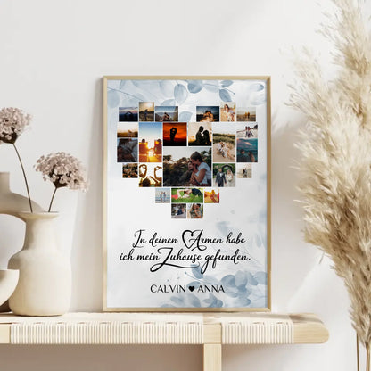 Poster Liebe Fotocollage In Deinen Armen Zuhause Geschenk