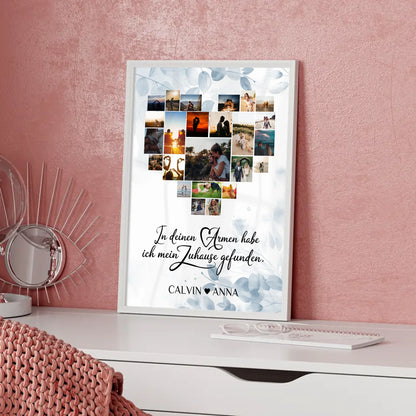 Poster Liebe Fotocollage In Deinen Armen Zuhause Geschenk