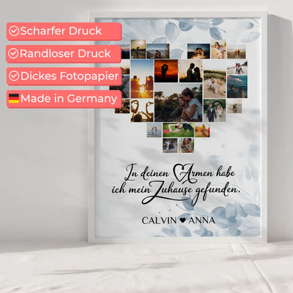 Poster Liebe Fotocollage In Deinen Armen Zuhause Geschenk