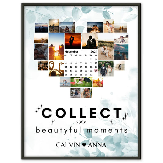 Liebesposter Fotocollage Collect Beautiful Moments Geschenke