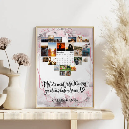 Liebes Poster Fotocollage Jeder Moment für besondere Anlässe