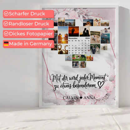 Liebes Poster Fotocollage Jeder Moment für besondere Anlässe