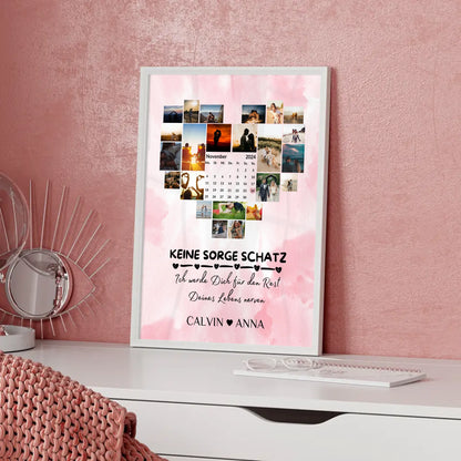 Liebesposter Fotocollage Keine Sorge Schatz Ich Werde Dich Ewig Nerven