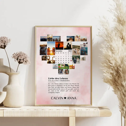 Liebes Poster Personalisiert Fotocollage Definition Liebe Des Lebens