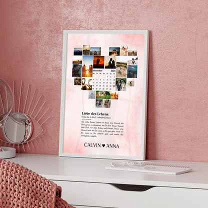 Liebes Poster Personalisiert Fotocollage Definition Liebe Des Lebens